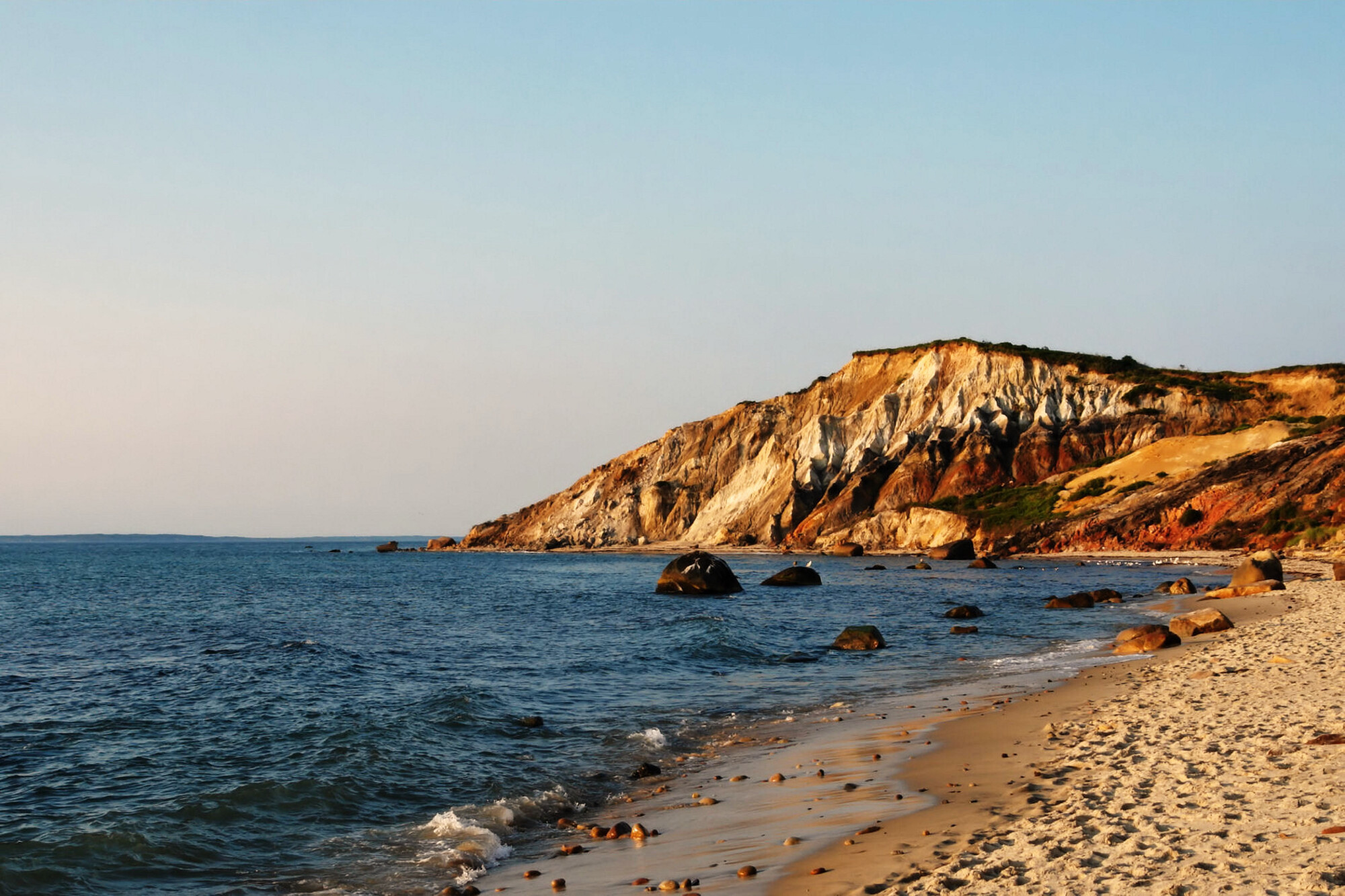 The Aquinnah clay cliffs at first light